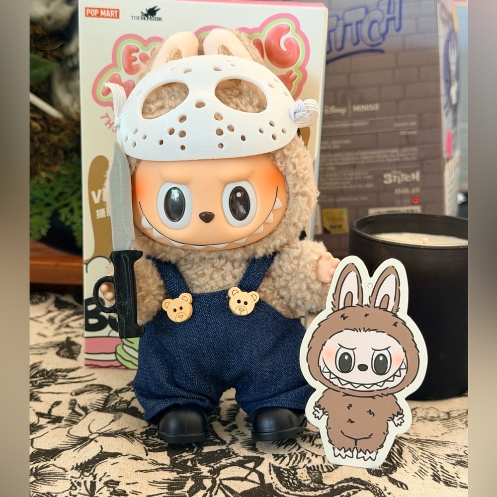 POP Mart Exciting Macaron Labubu TOFFEE Confirmed Open Box + Halloween Costume